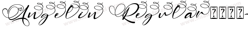 Angelin Regular字体下载字体转换